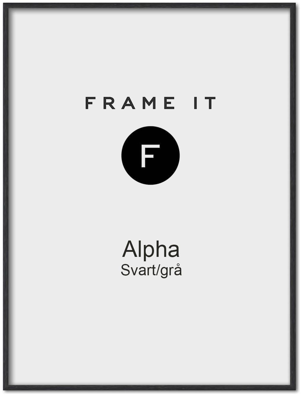 Frame Nielsen Alpha Black/Grey | FRAME IT