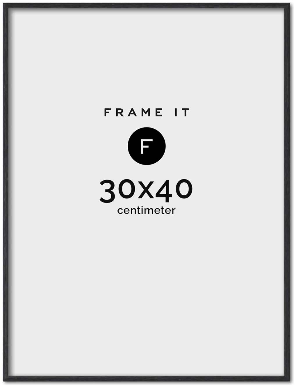 Frame Nielsen Alpha Black/Grey 30x40 - FRAME IT